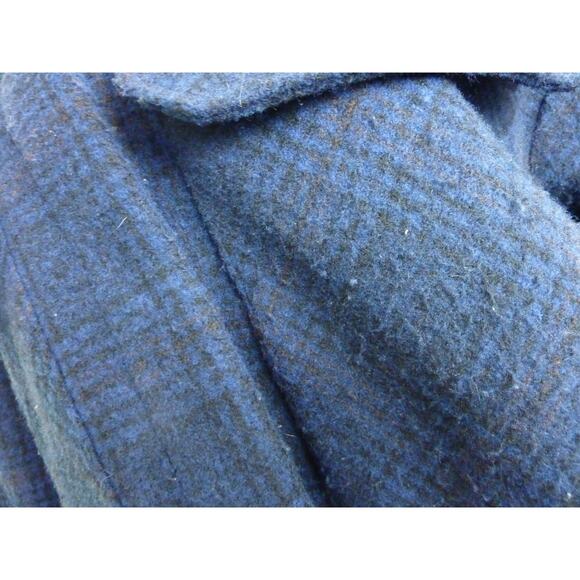 Zara Oversized Soho Shacket, Jacket Overshirt, Blue Black Plaid Button Down - Picture 4 of 6